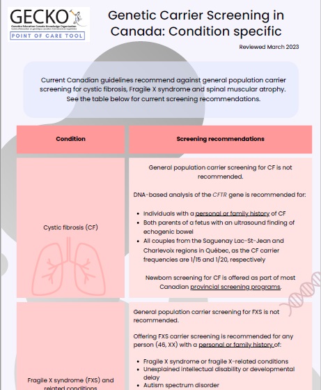 CarrierScreeningCondition