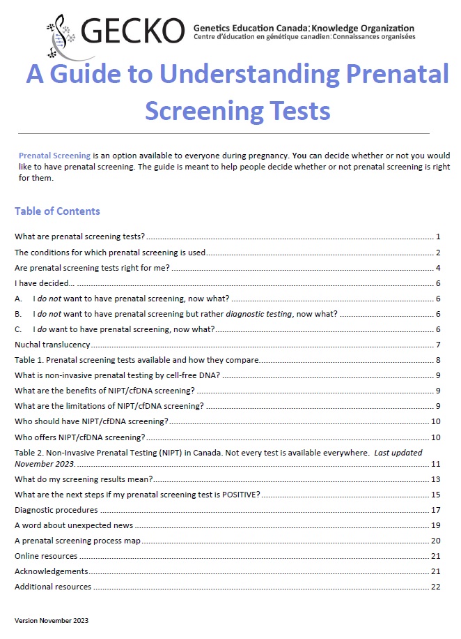 guide to PN screening 2023